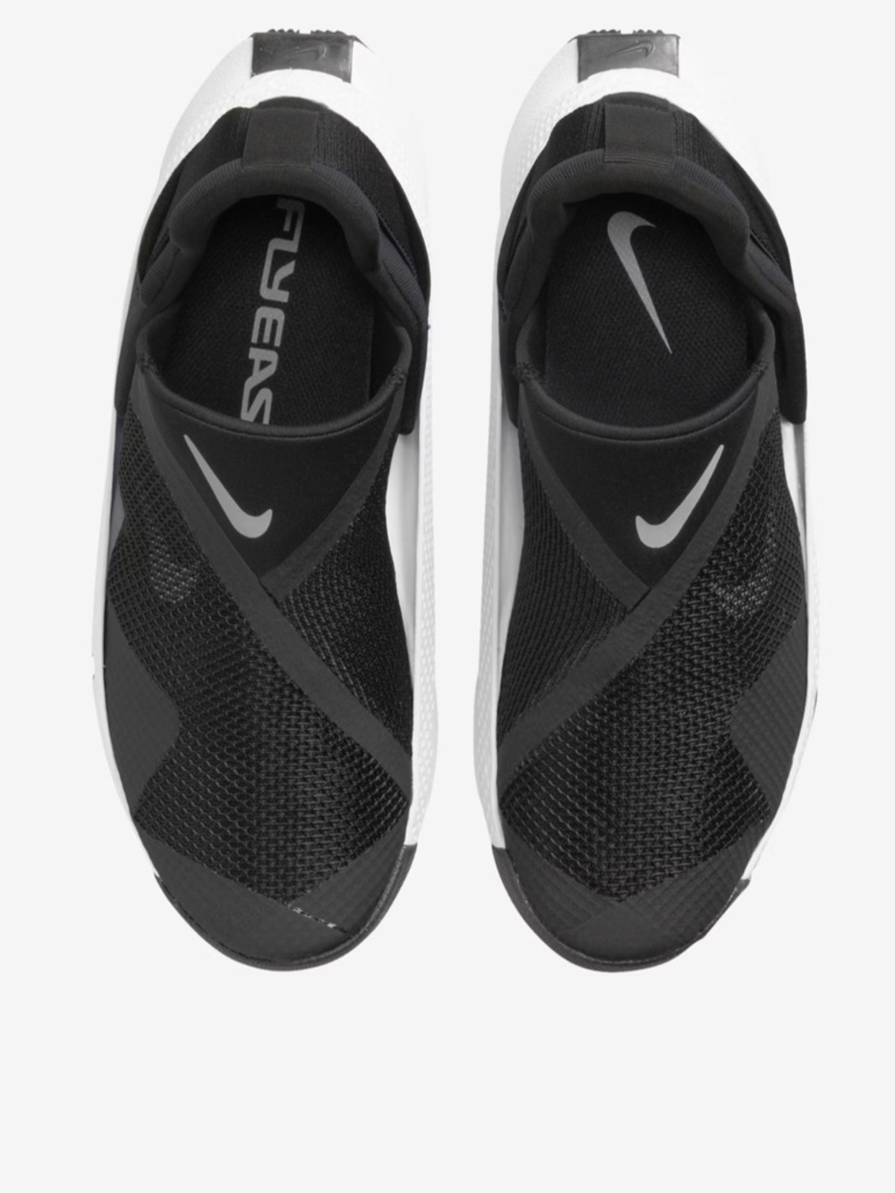 Nike Black and White Slip-On Athletic Sneakers